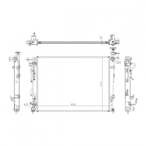 Радиатор охлаждения AS08158938