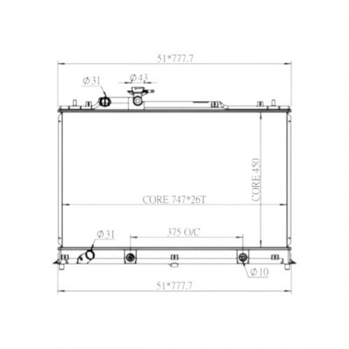 Радиатор охлаждения AS08158940