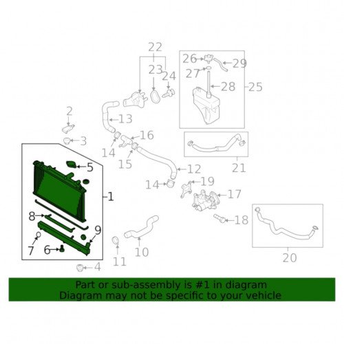 Радиатор охлаждения AS08158940