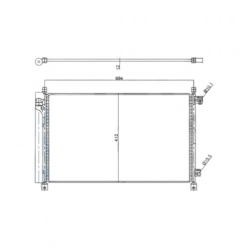 Радиатор кондиционера AS08158816