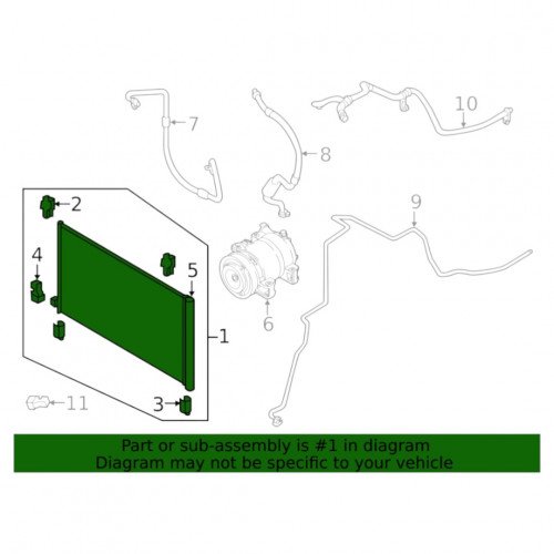 Радиатор кондиционера AS08158816