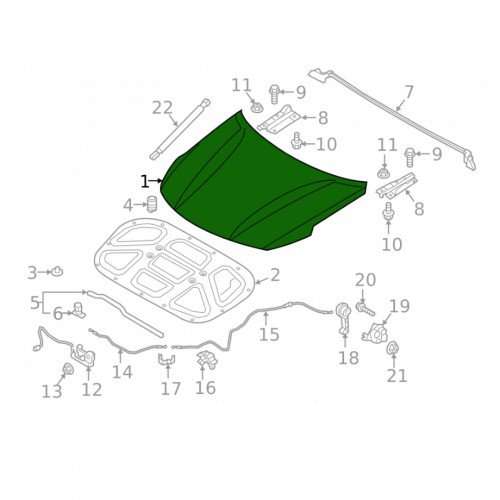 Капот AS08158599