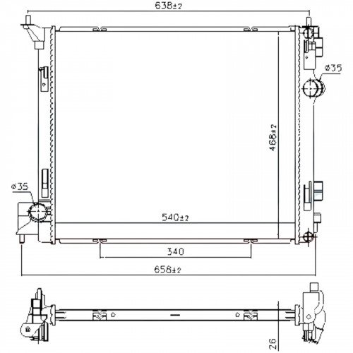 Радіатор охолодження AS08158118