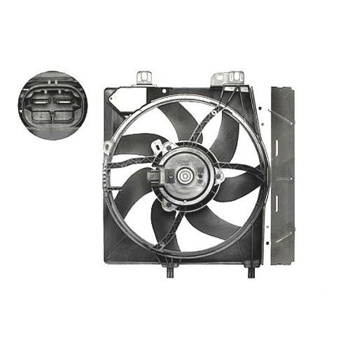 Вентилятор радиатора AS00015069 на CITROEN C3 2002-2009