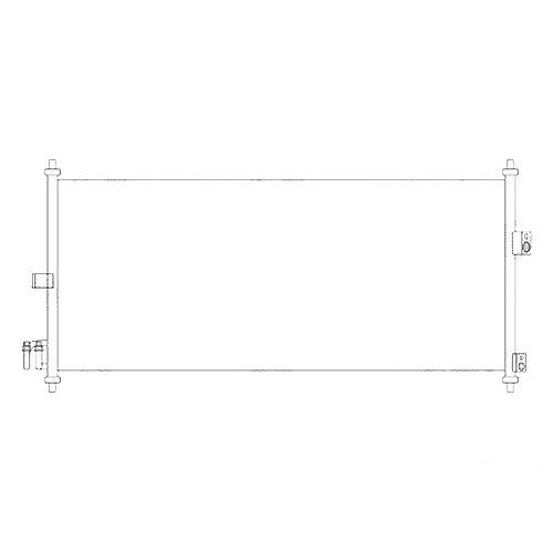 Радіатор кондиціонера AS00020241 на NISSAN ALMERA (N16) 2000-2002