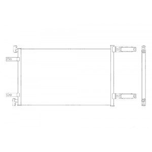 Радиатор кондиционера AS00020152 на FIAT DOBLO 2000-2004