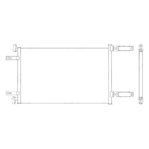 Радиатор кондиционера AS00020152 на FIAT DOBLO 2000-2004
