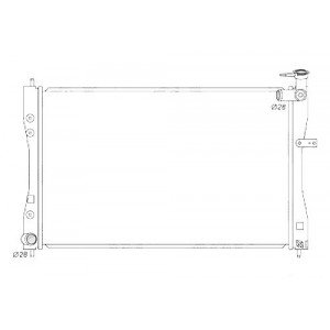 Радиатор основной AS00014740 на MITSUBISHI COLT (Z30) 2004-2009