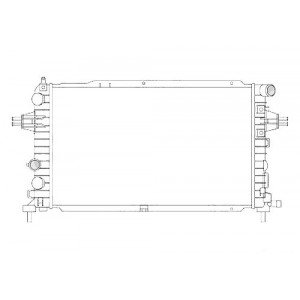 Радиатор основной AS07313195 на OPEL ZAFIRA 2005-2012