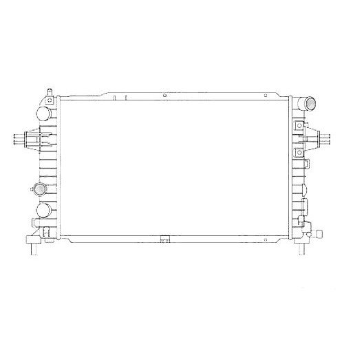 Радіатор основний AS07313195 на OPEL ASTRA H 2003-2014