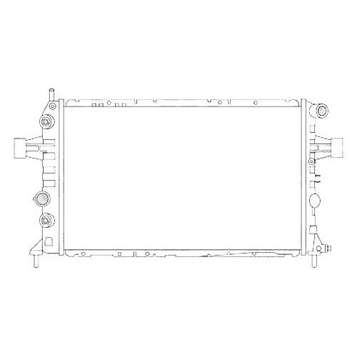 Радиатор основной AS07304334 на OPEL ZAFIRA 1999-2005