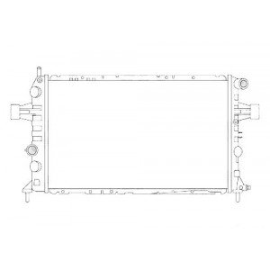 Радиатор основной AS00014785 на OPEL ZAFIRA 1999-2005