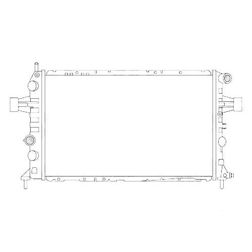 Радиатор основной AS00014785 на OPEL ZAFIRA 1999-2005