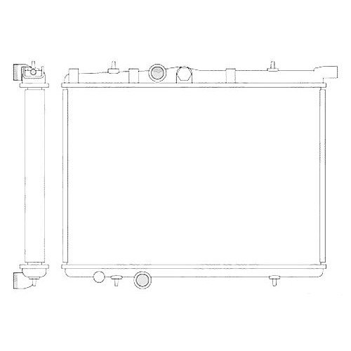 Радиатор основной AS00014829 на PEUGEOT 206 1998-2009