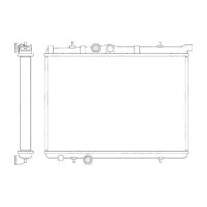 Радиатор основной AS07328667 на PEUGEOT 206 1998-2009