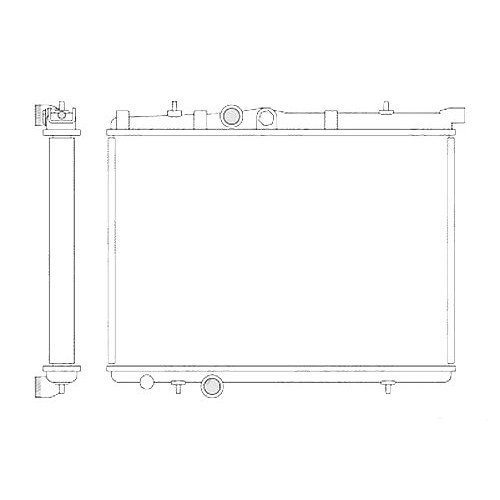 Радиатор основной AS07328667 на PEUGEOT 206 1998-2009
