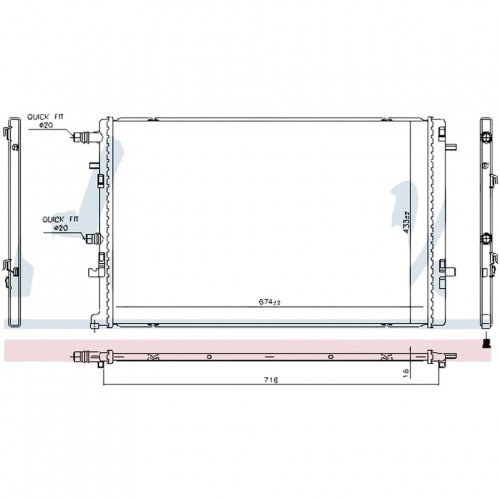 Радіатор охолодження AS08158286