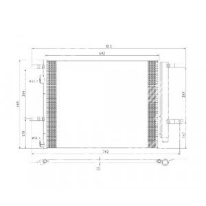 Радіатор кондиціонера AS07310419 на FORD FUSION 2012-2017
