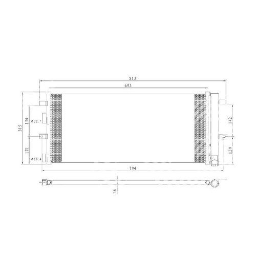 Радиатор кондиционера AS00030126 на FORD S-MAX 2006-2014