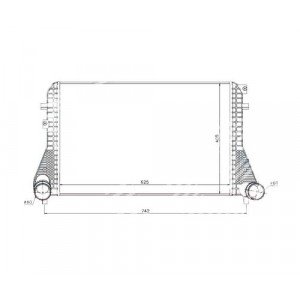 Інтеркулер AS00040072 на VOLKSWAGEN TIGUAN 2007-2011