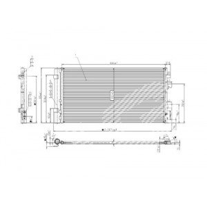 Радіатор кондиціонера AS00039454 на RENAULT FLUENCE 2010-2017