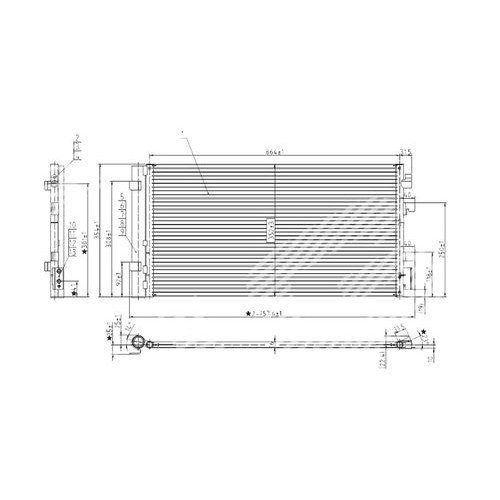 Радиатор кондиционера AS00039454 на RENAULT FLUENCE 2010-2017