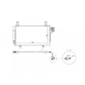Радиатор кондиционера AS07305802 на MAZDA CX5 2012-2016