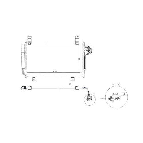 Радиатор кондиционера AS07305802 на MAZDA CX5 2012-2016