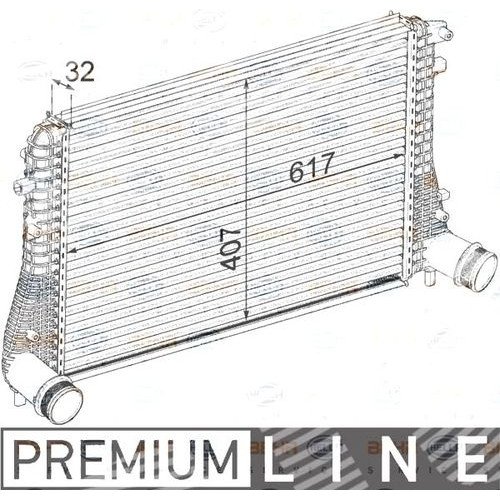 Інтеркулер AS00024607 на VOLKSWAGEN TIGUAN 2007-2011