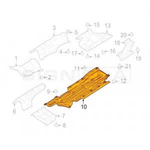Защита днища AS00012740 на FORD EDGE 2015-2018
