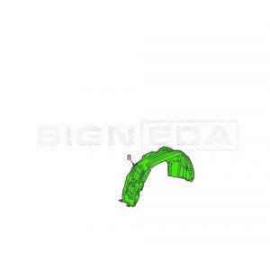 Підкрильник AS00012766 на JEEP CHEROKEE 2019-