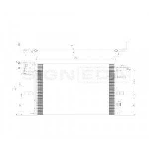 Радіатор кондиціонера AS07295408 на FORD EXPLORER 2016-2019
