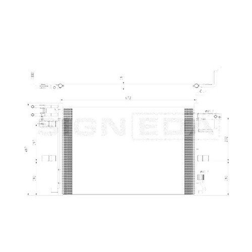 Радіатор кондиціонера AS07295408 на FORD EXPLORER 2016-2019