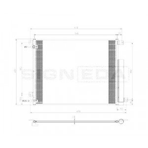 Радіатор кондиціонера AS00012987 на HONDA CIVIC 10 2016-