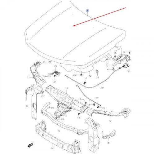 Капот AS08158702
