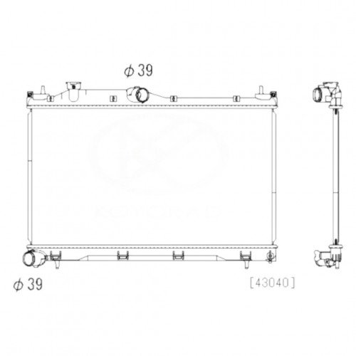 Радиатор охлаждения AS08158819