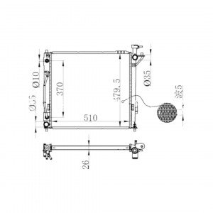 Радиатор охлаждения AS08158802