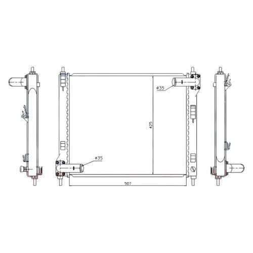 Радіатор охолодження AS08158811