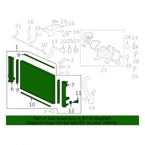 Радиатор охлаждения AS08158849