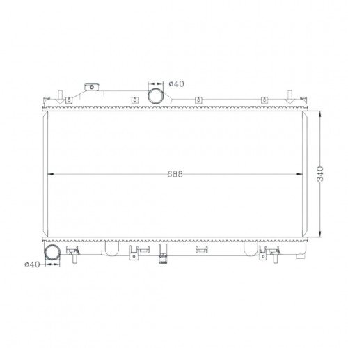 Радиатор охлаждения AS08158850