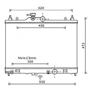 Радиатор охлаждения AS08158854
