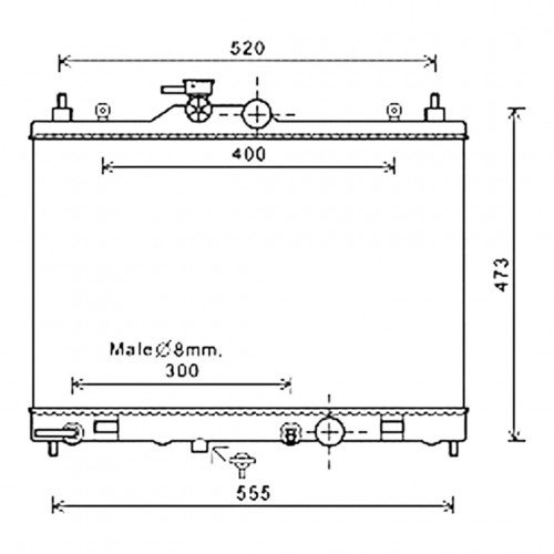 Радиатор охлаждения AS08158854