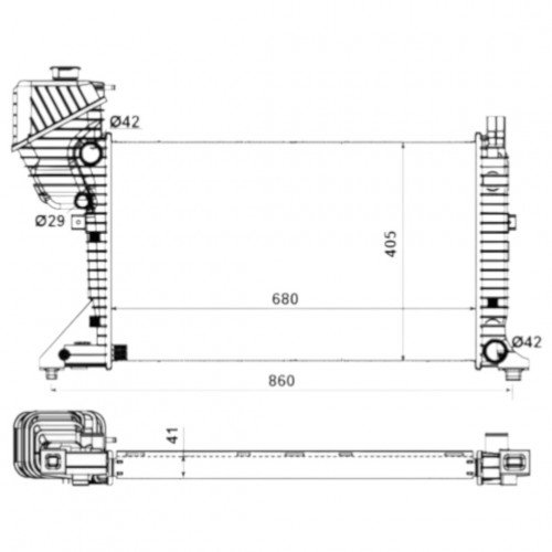 Радиатор охлаждения AS08158855