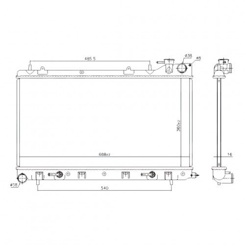 Радиатор охлаждения AS08158871