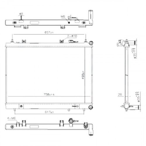 Радиатор охлаждения AS08158895