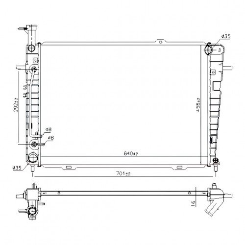 Радиатор охлаждения AS08158898