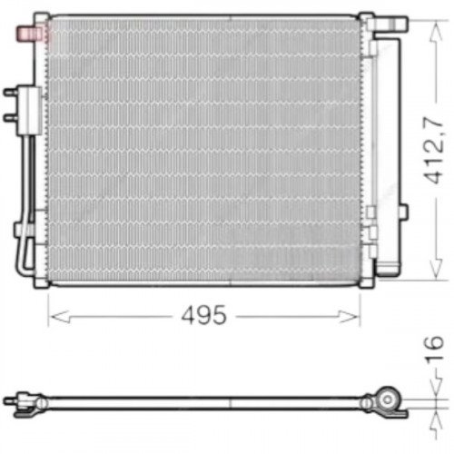 Радиатор кондиционера AS08158922
