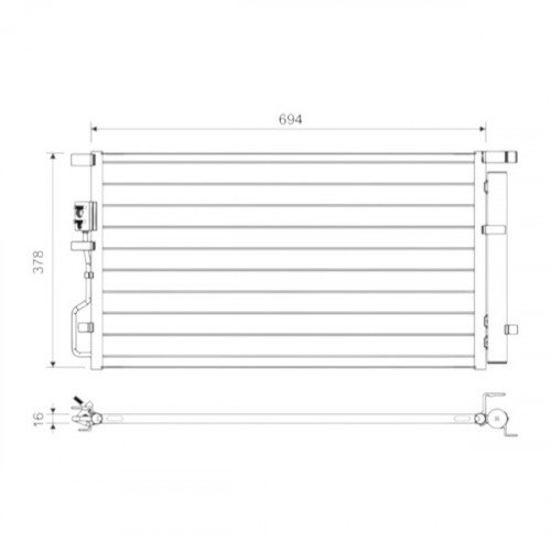 Радиатор кондиционера AS08158942