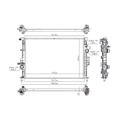 Радиатор охлаждения AS08158944